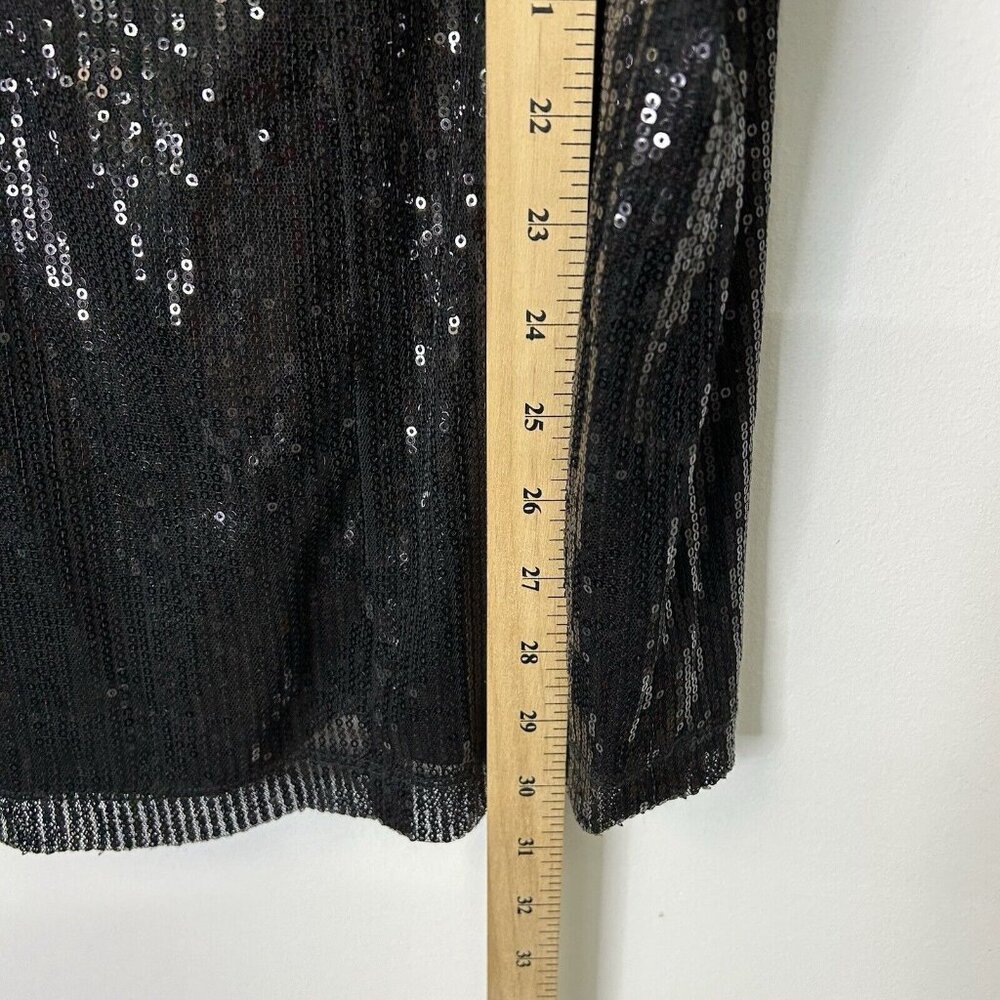 NEW Maggie Barnes Black Sequin Top Womens Size 4X Dressy Party - Picture 9 of 9